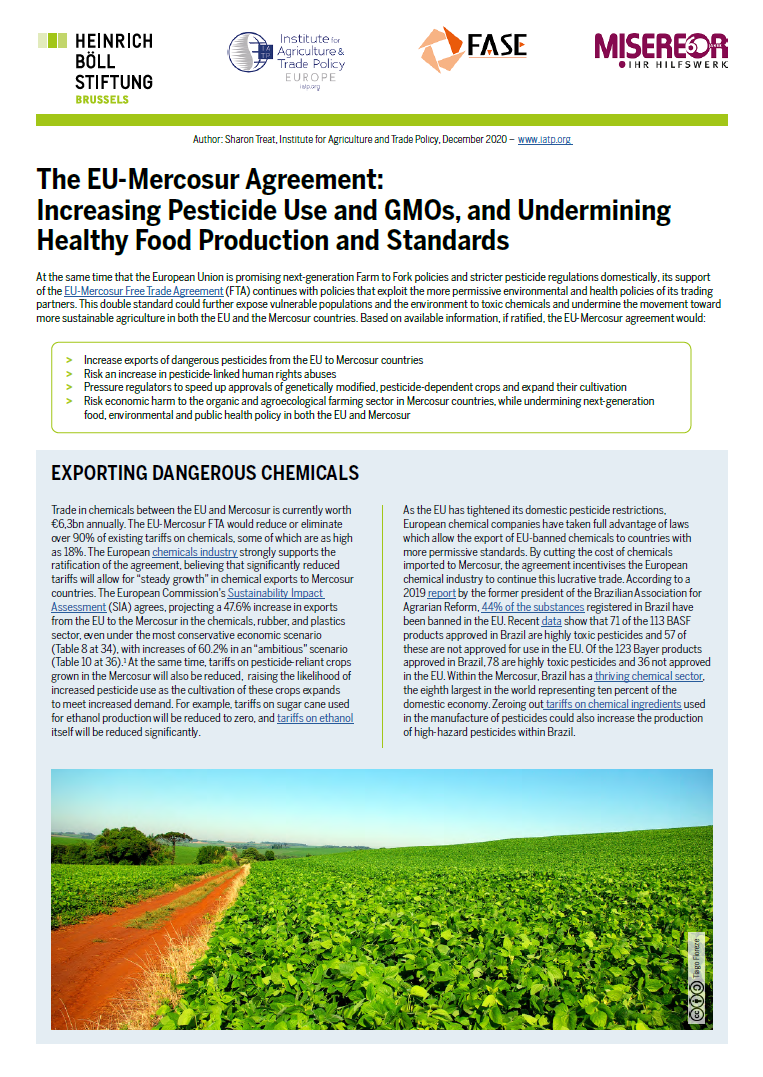 Factsheets: The EU-Mercosur Free Trade Agreement | Heinrich Böll ...